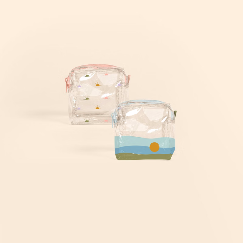 MOD POUCH - LARGE - CLEAR VINYL