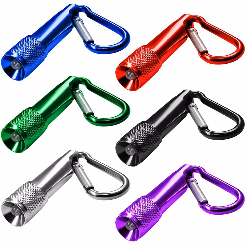 Aluminum Mini Flashlight with Carabiner