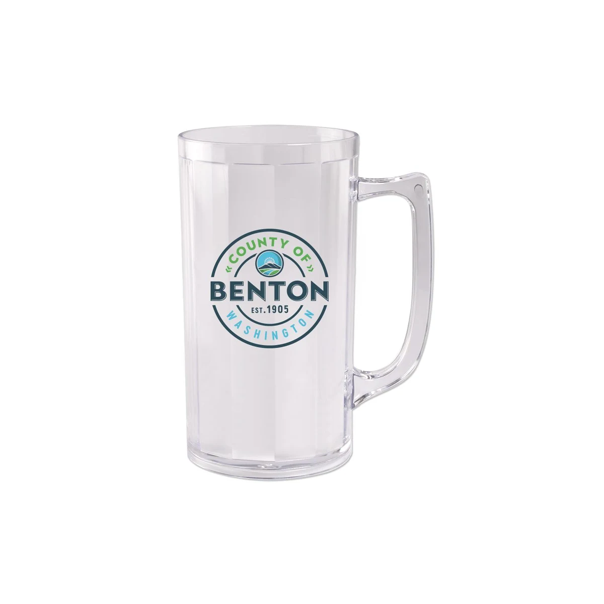 5 Oz Plastic Fluted Beer Mug Sampler with Handle 1