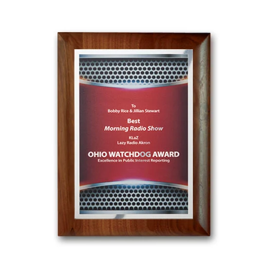 SpectraPrint™ Plaque - Rolled Edge Silver 1