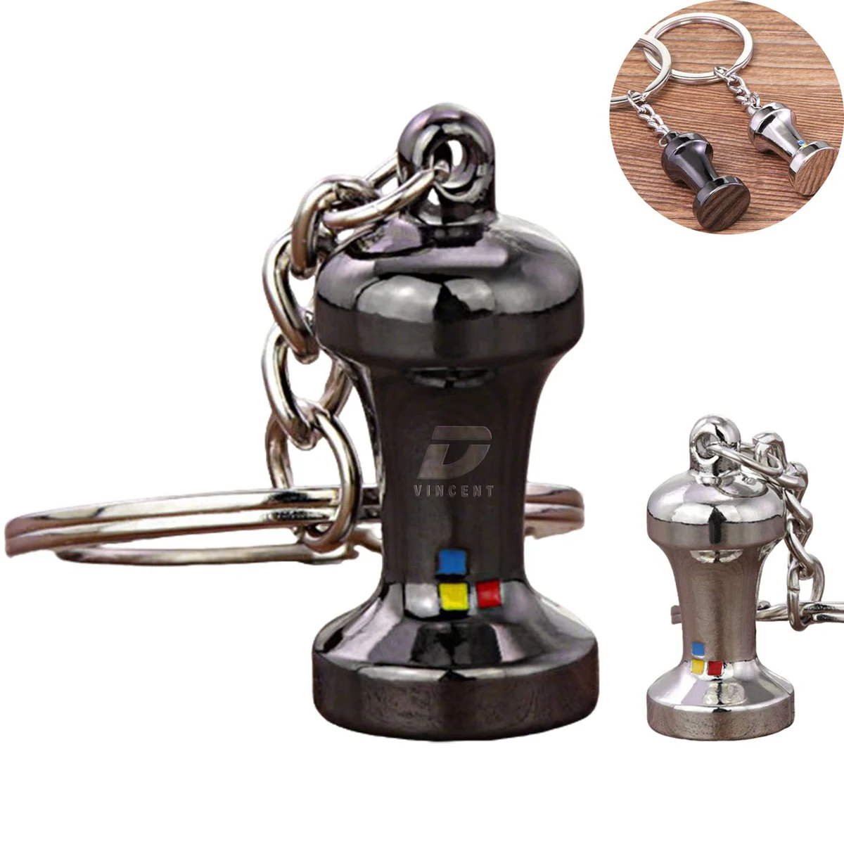 Coffee Utensil Pendant Keychain 1