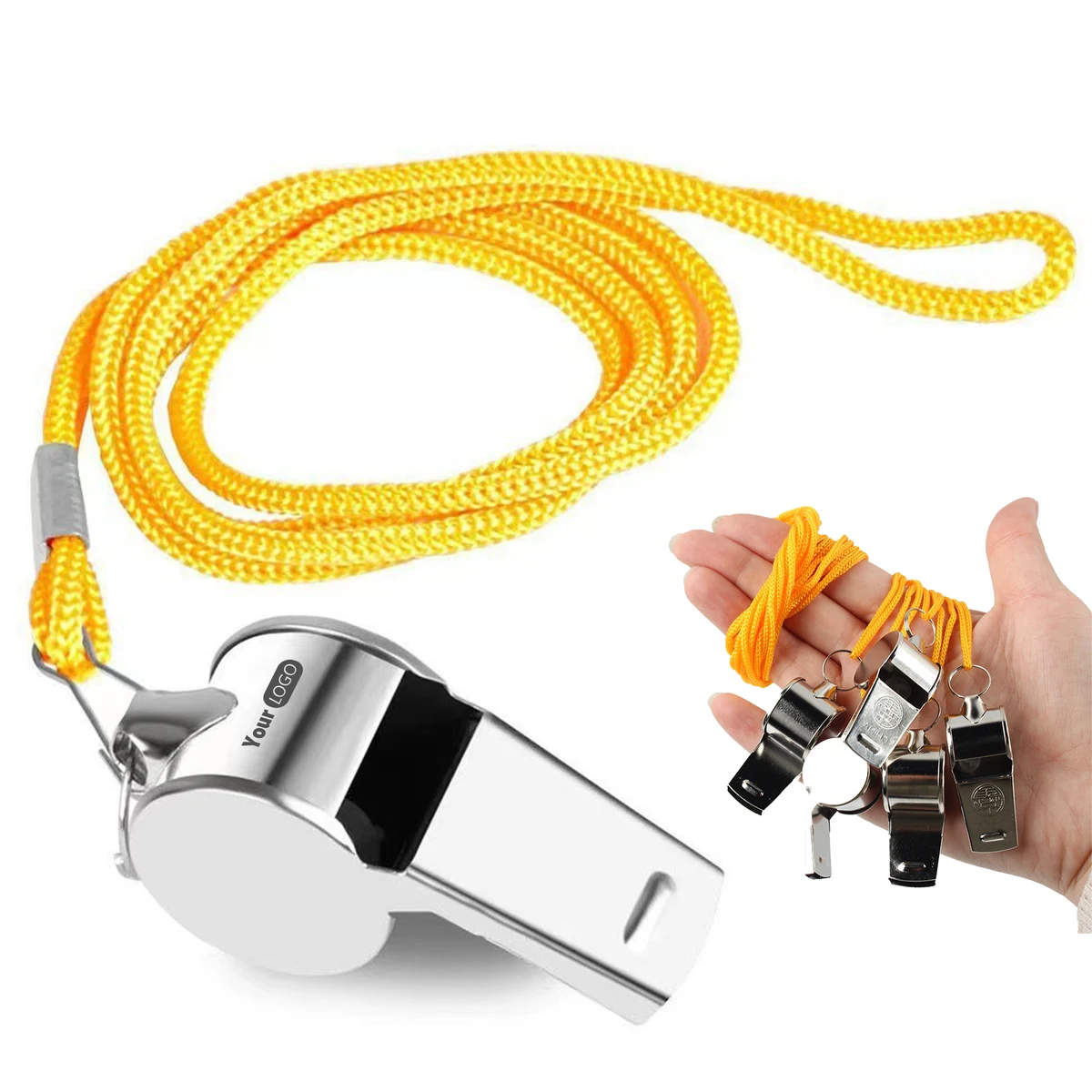 Stainless Steel Door Edge Rescue Whistle 1