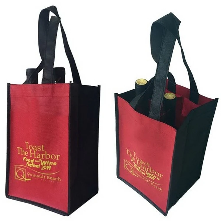 Non Woven Wine Tote Bag for 2 Bottles 1