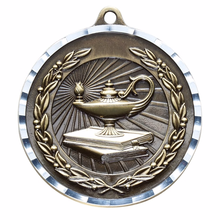 2" Knowledge Diamond Cut Medal