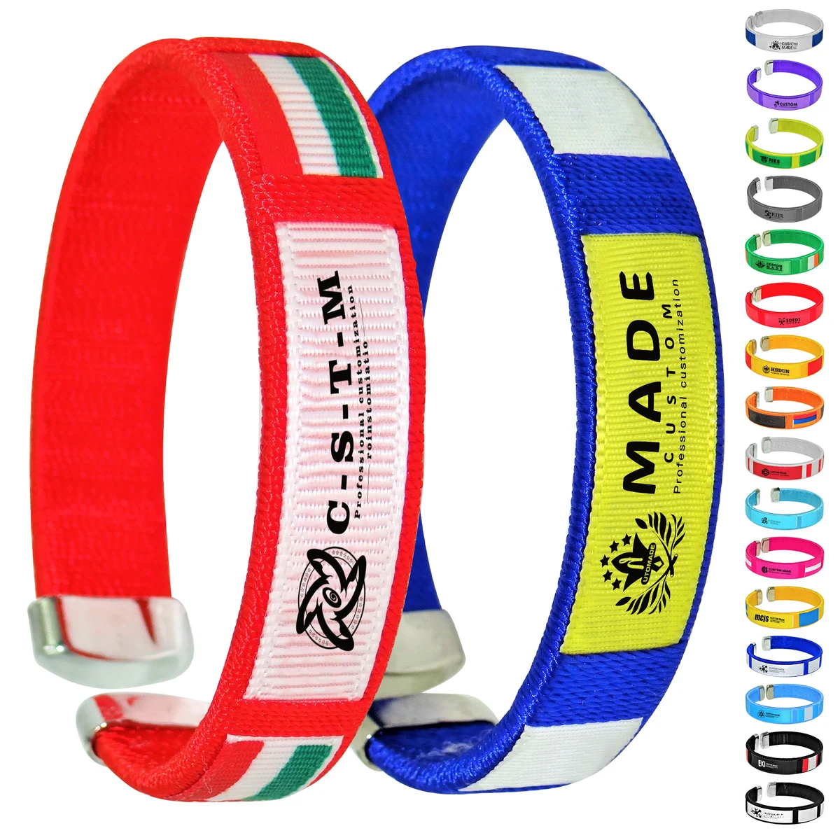Fan Woven Bracelets With Plastic Clasp For Sports Event 1