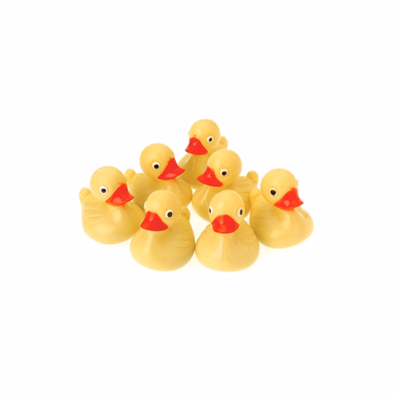Floating Plastic Ducks - Yellow 3"