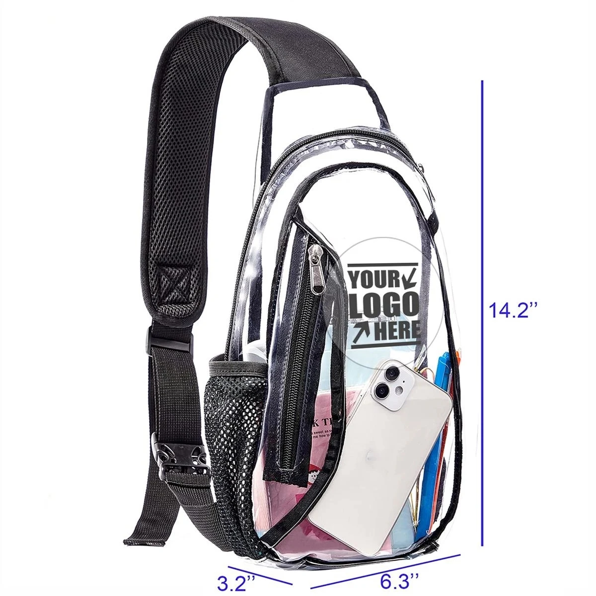 Clear Sling Crossbody Bag 1
