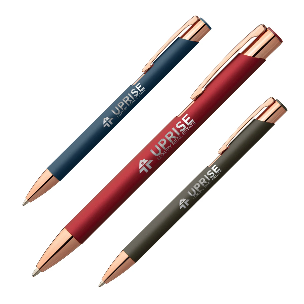 Leo Softy Rose Gold Metal Pen (Engraved Imprint) 1