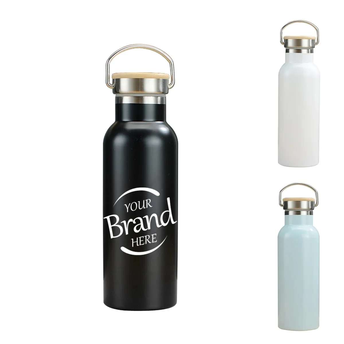 20 Oz. Stainless Steel Double-Wall Water Bottle, custom water bottle with logo imprint 1