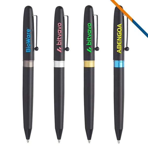 Custom Aluminum Ballpoint Pen with Smooth 1mm Tip — Executive Business Giveaway 1