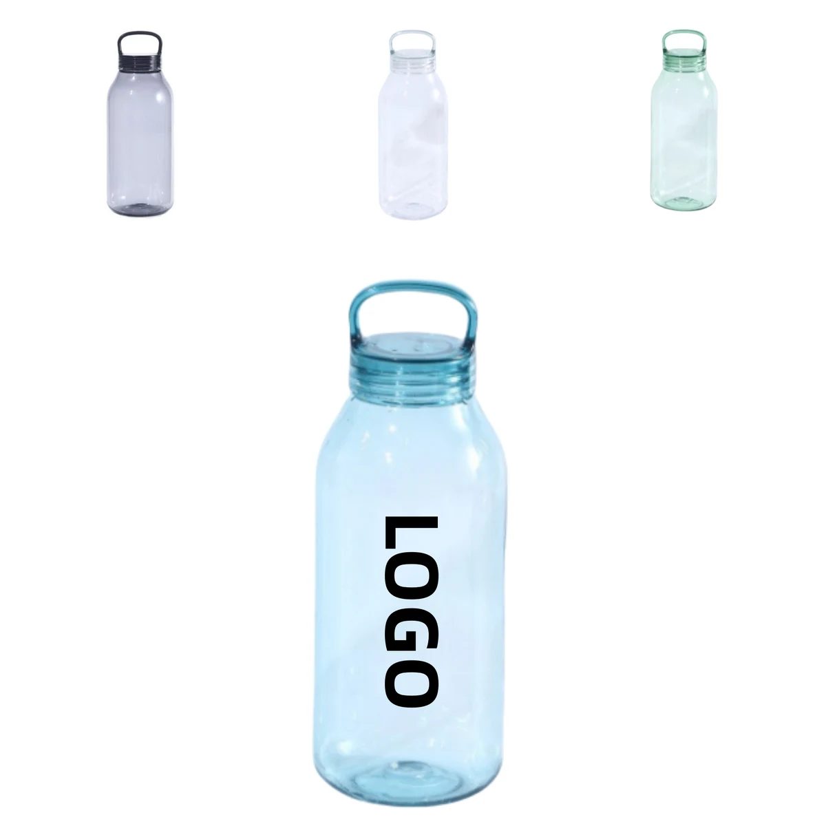 Sports Plastic Bottle Transparent With Handle 1