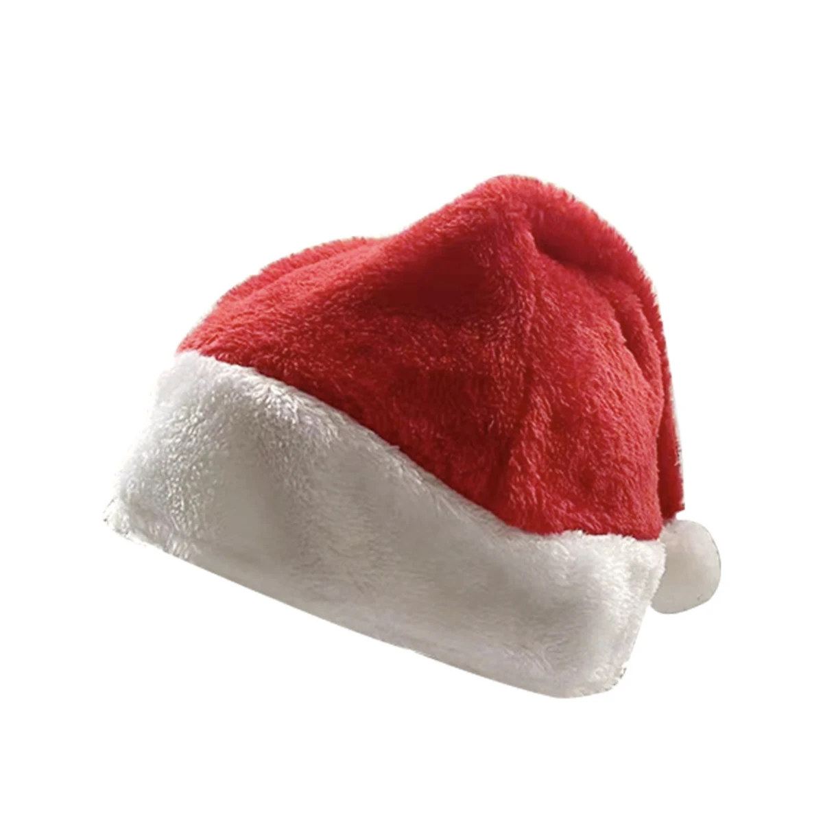 Santa Claus Costume Deluxe Plush Hat 1