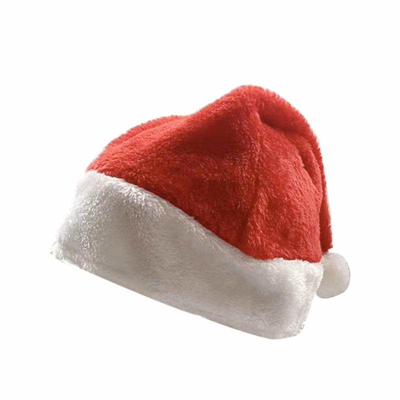 Santa Claus Costume Deluxe Plush Hat