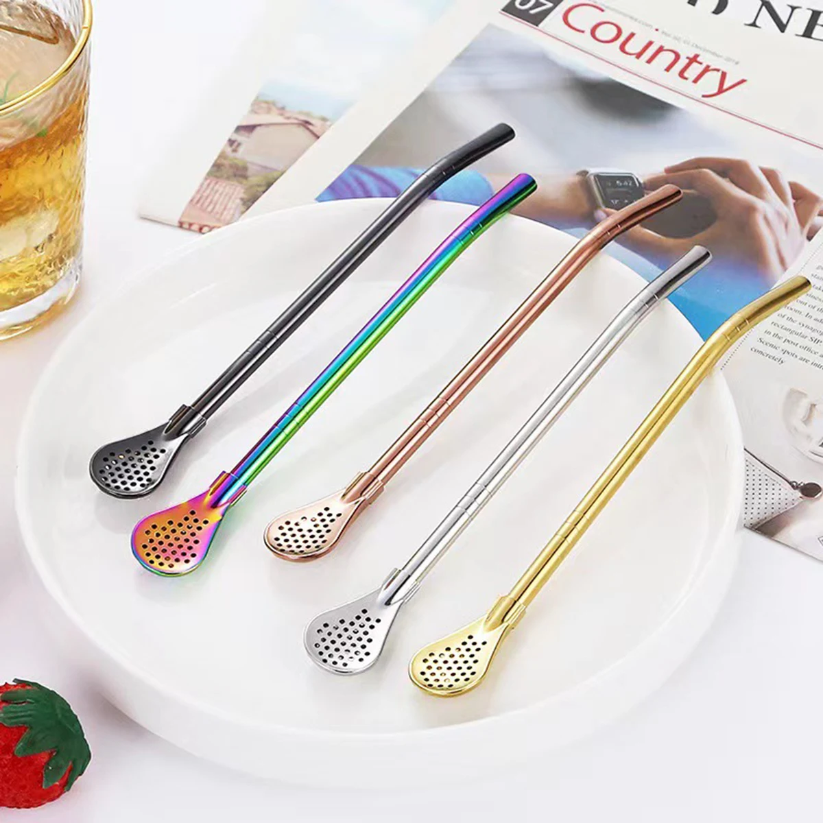 Detachable Straws Spoon 1