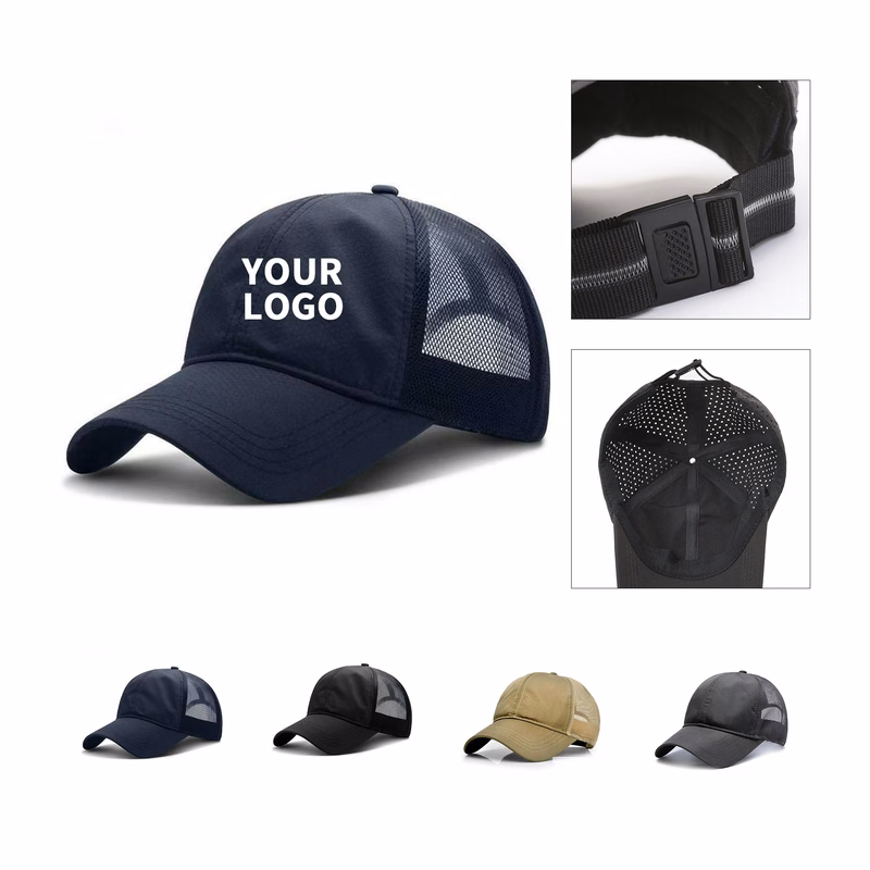 Poly Cotton Mesh Trucker Hat 22.5" Diameter