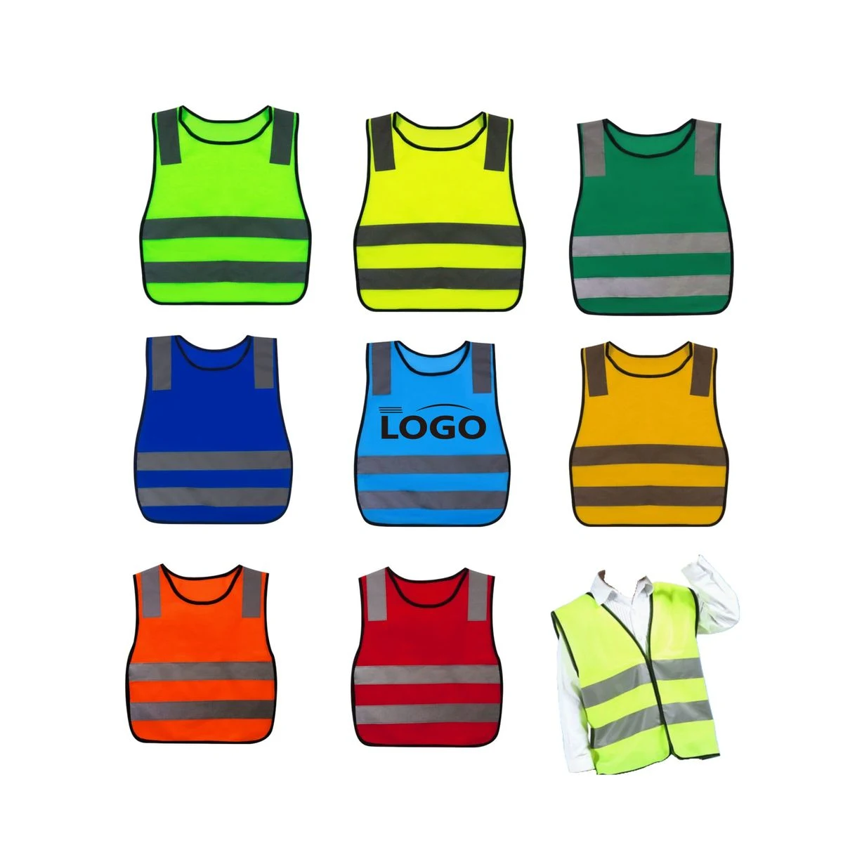 Kids Light Up Reflective Safety Vest 1