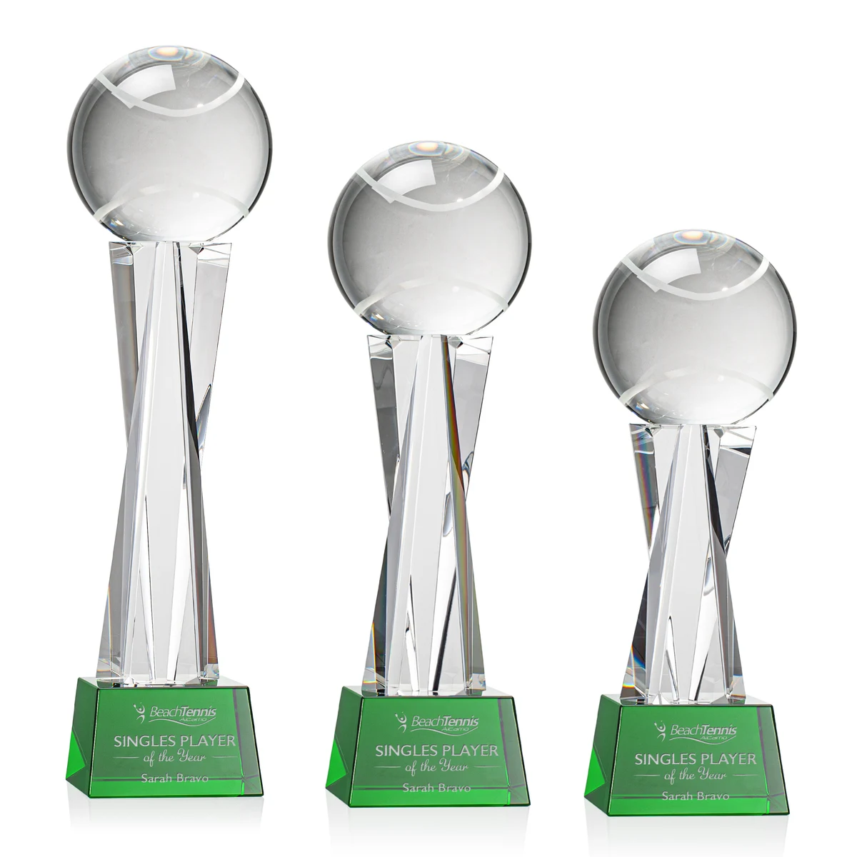 Tennis Ball Award on Grafton Base - Green 1