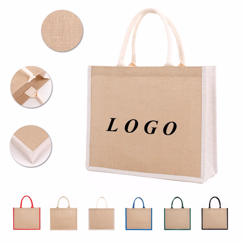 Large Burlap Tote Bag