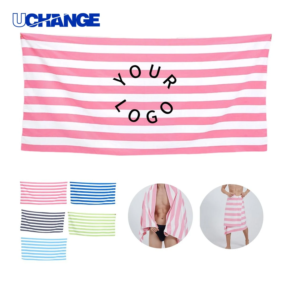 Microfiber Beach Towel with Full Color Print 60" x 30" 1
