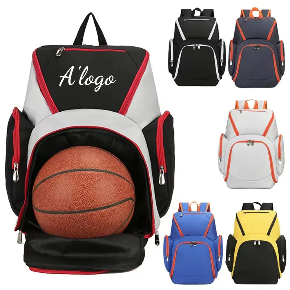 Large Capacity Sports Backpack with Separate Ball Holder 1
