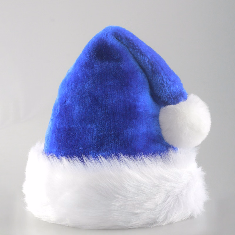 Santa Hat Holiday Unisex Velvet Comfort Extra Thicken Santa Xmas Hat