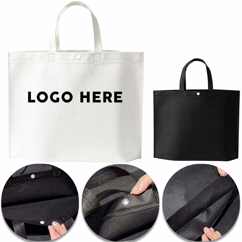 16.5?Inch ??12.6?Inch ??3.9?Inch Heavy?Duty Non?Woven Shopping Tote
