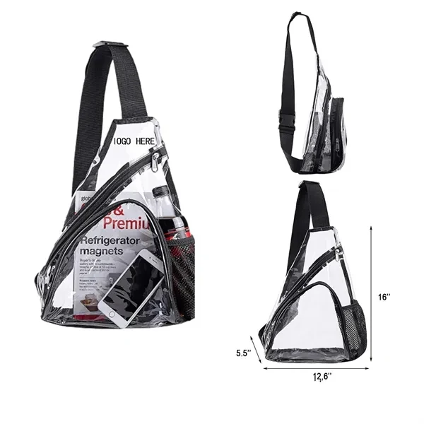 Clear PVC Shoulder Bag Crossbody Backpack 1