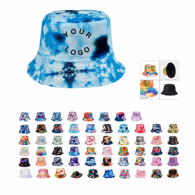 Plastic Tie Dye Hat with UV Protection for Outdoor Use