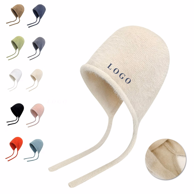 Mink Velvet Beanie With Earflaps