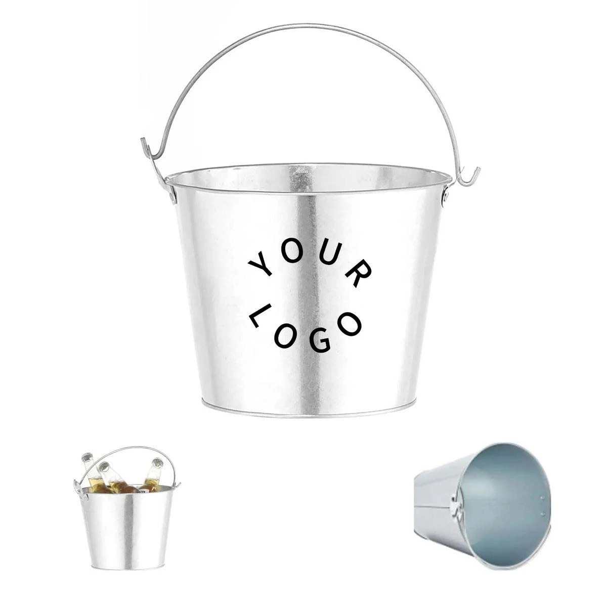 Durable Metal Ice Bucket for Beverages and Events 1