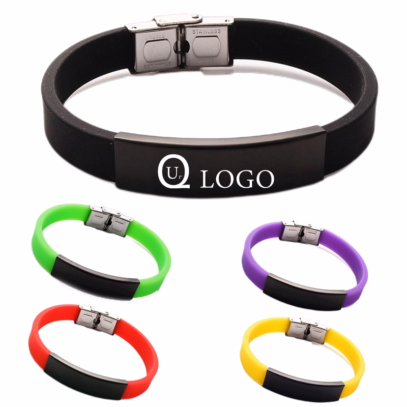Men'S Personalized Silicone Bracelet