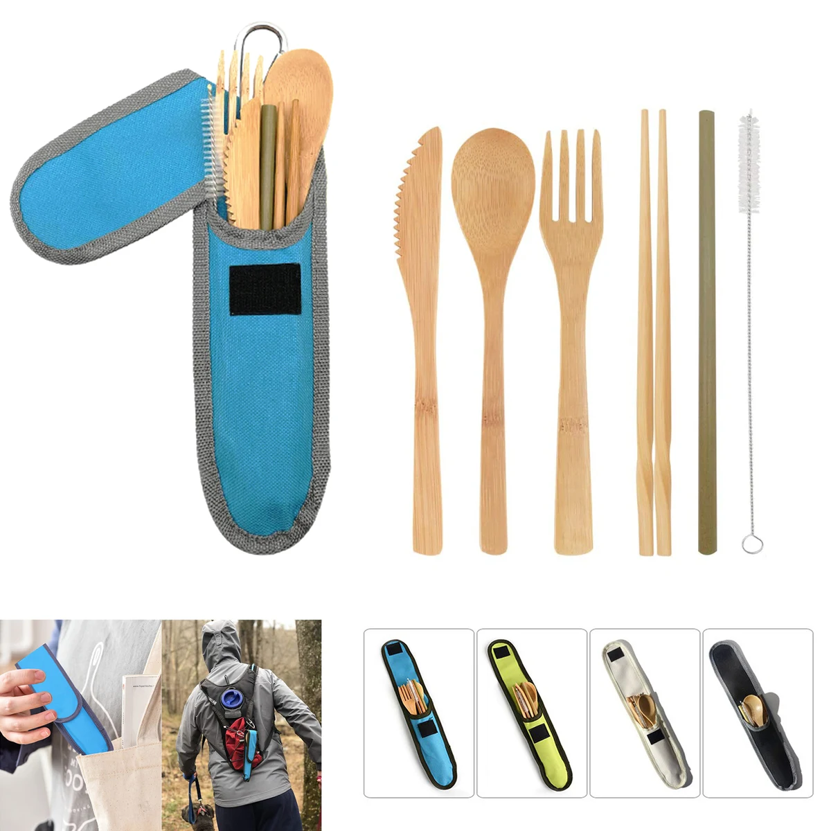 Reusable Bamboo Utensils Set 1