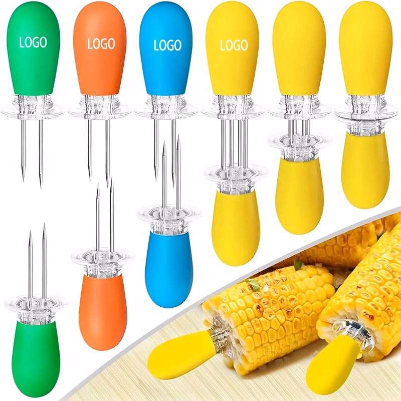 Stainless Steel Corn Holders Set
