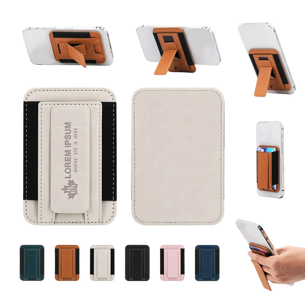 Phone Card Holder Magnetic Wallet With Adjustable Stand 1