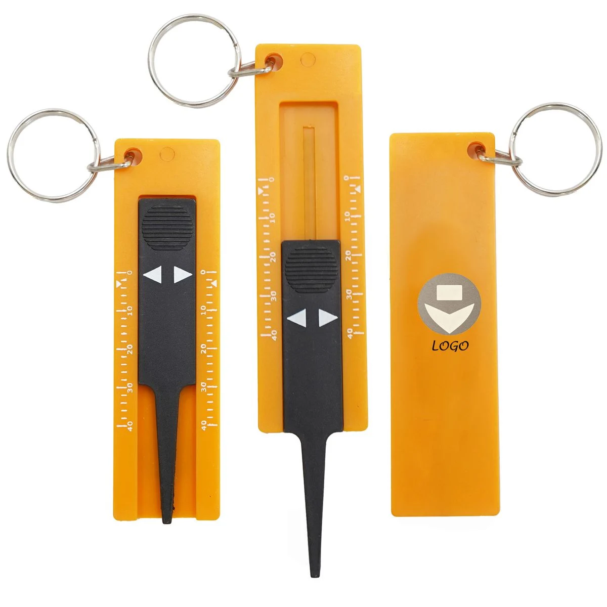Dual Tire Tread Gauge Keychain For Vehicle Safety 1