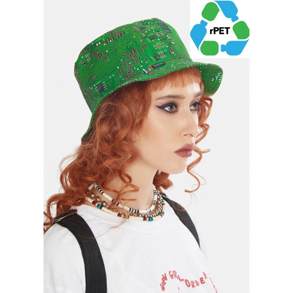 rPET Recycled 100% Polyester Sublimation Reversible Bucket Hat 1
