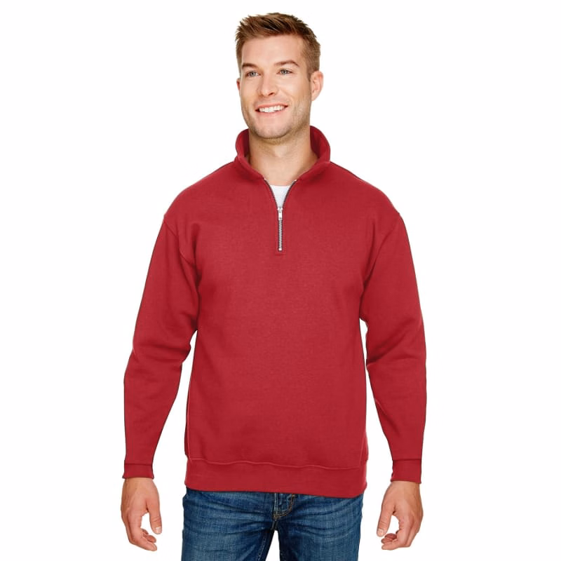 Bayside Unisex 9.5 Oz., 80/20 Quarter-Zip Pullover Sweatshirt