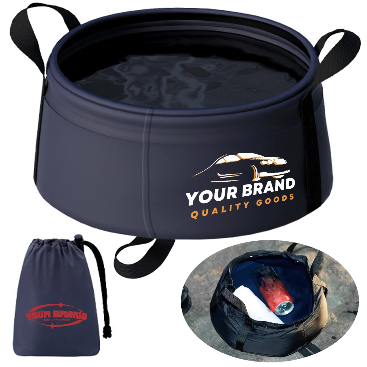 Collapsible Waterproof Bucket for Camping Outdoor Use 1