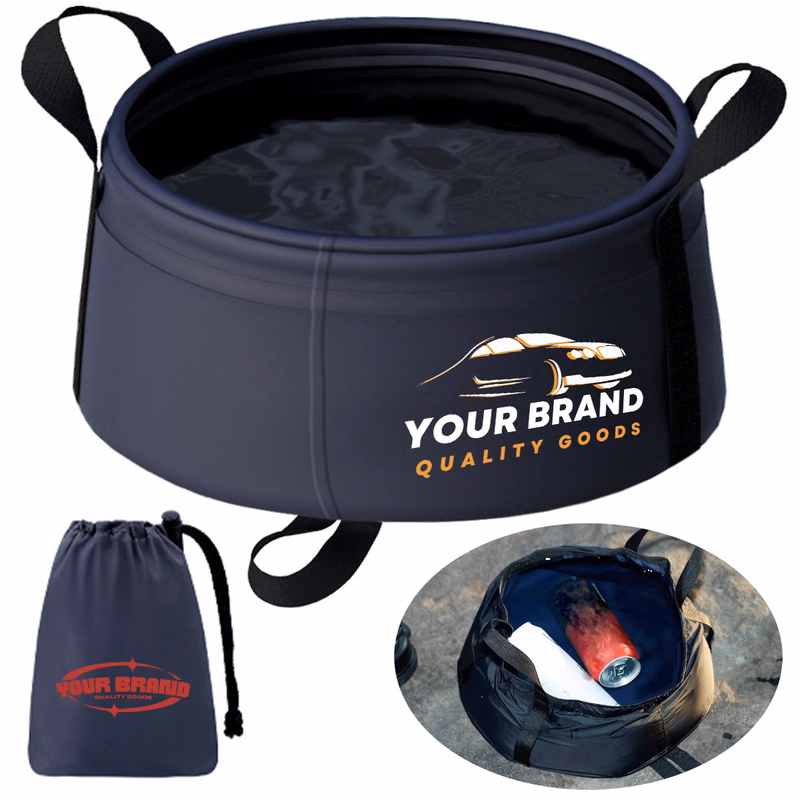 Collapsible Waterproof Bucket for Camping Outdoor Use