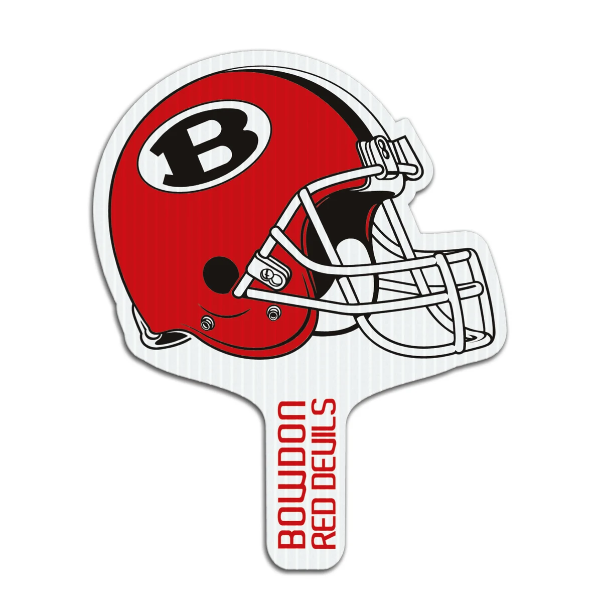 Football Helmet Hand Fan, Screen Printed 1