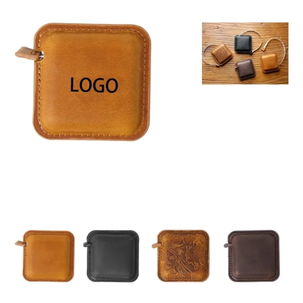Genuine Leather Mini Tape Measure 1
