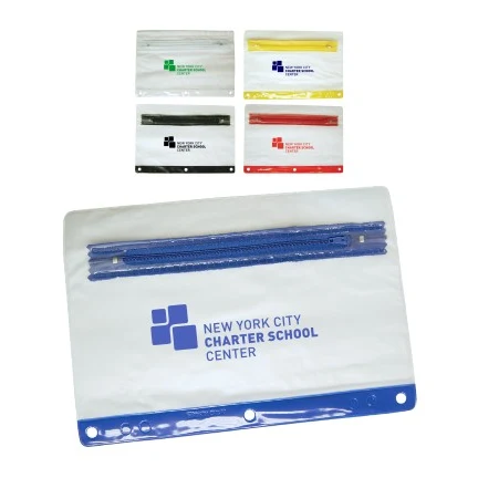 Frosted 3-Ring Pencil Pouch 1