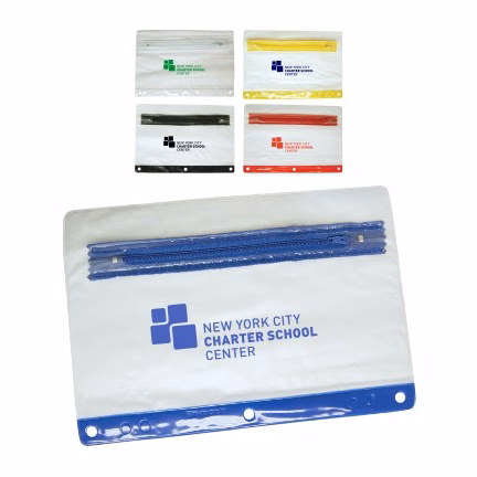 Frosted 3-Ring Pencil Pouch