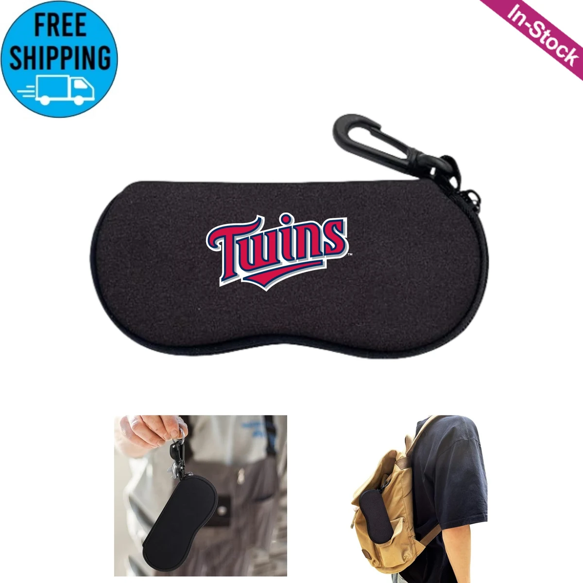 Neoprene Sunglasses Case with Carabiner 1
