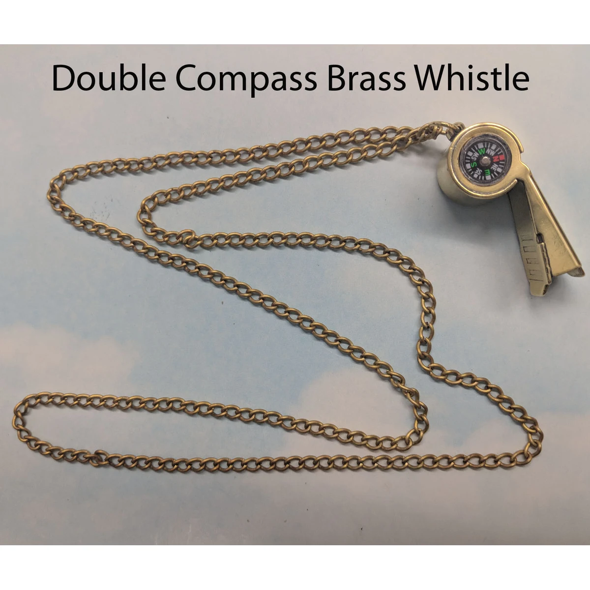 Brass Nautical WhistleKey Chain in Gift Box 1
