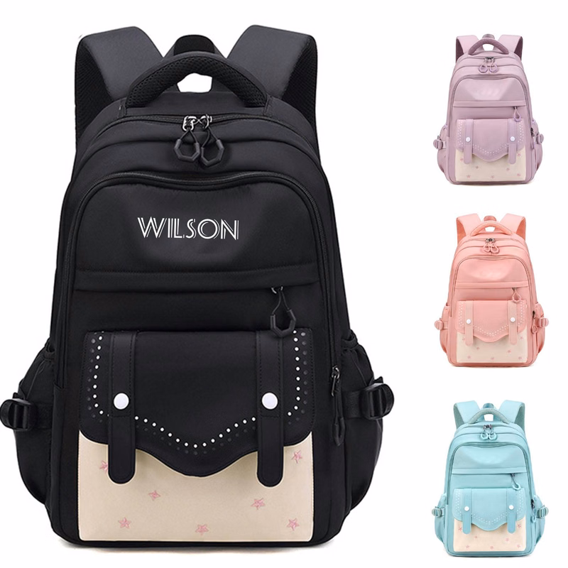 Nylon Sweet Color Waterproof Backpack