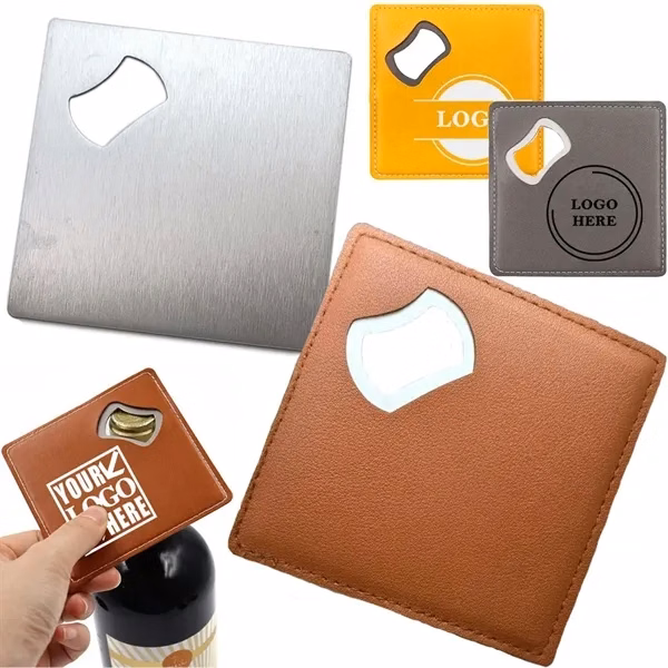 PU Coaster With Bottle Opener for Commutes, Fitness and Travel