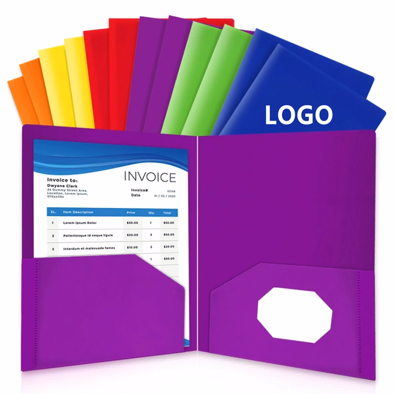 Plastic Folders with Pockets