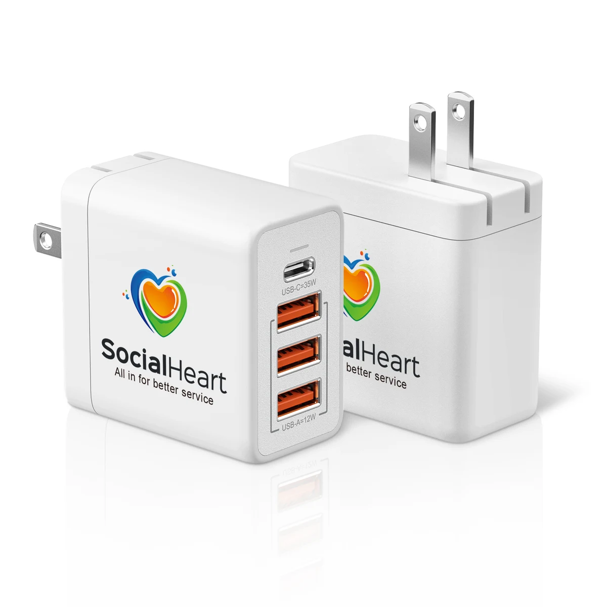 Cirtek® 4-Port Foldable 35W Wall Charger 1
