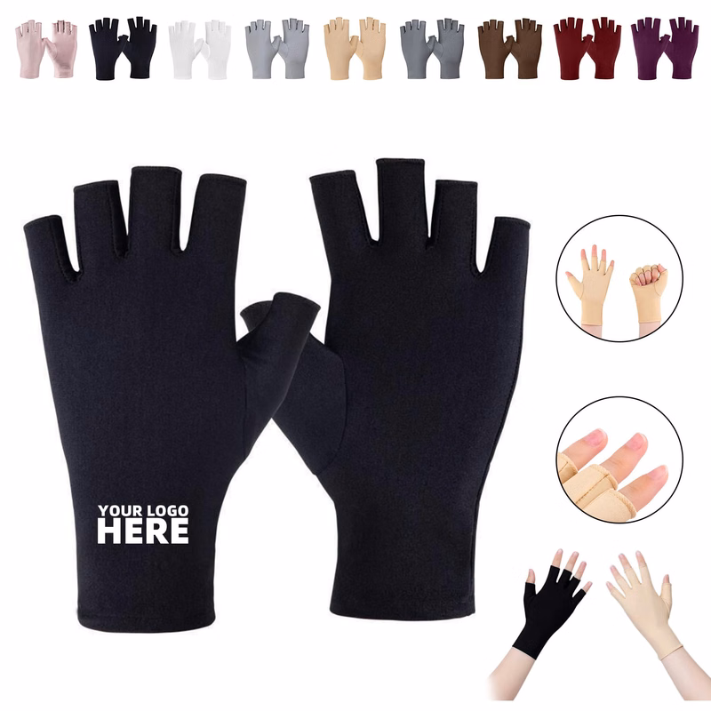 Skin Care Protect Hand Fingerless Glove